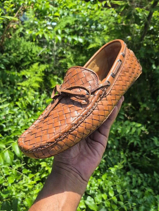 Trask (Italy) Men\'s Woven Genuine Leather Luxury Driving Loafers *VIBRAM SOLE* main image 16